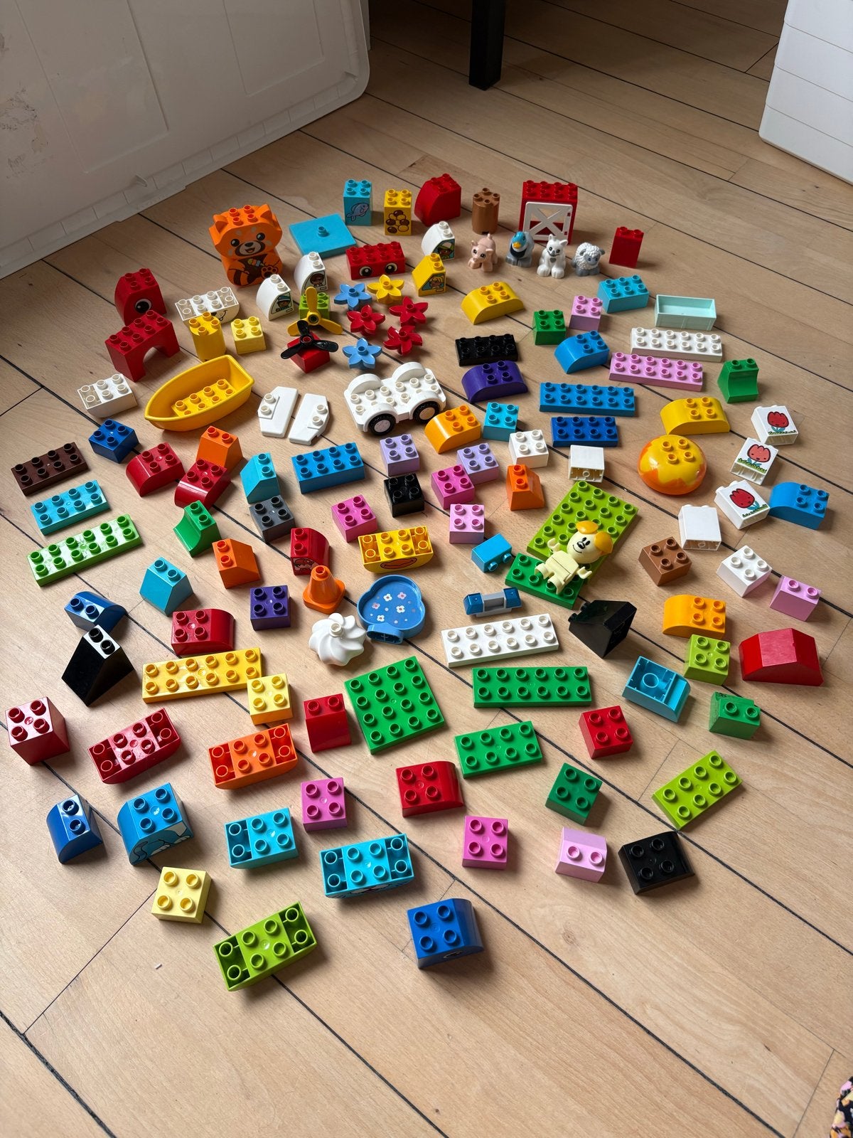 Duplo verschillende soorten, Kinderen en Baby's, Speelgoed | Duplo en Lego, Ophalen, Inclusief minifiguren, Gebruikt, Duplo