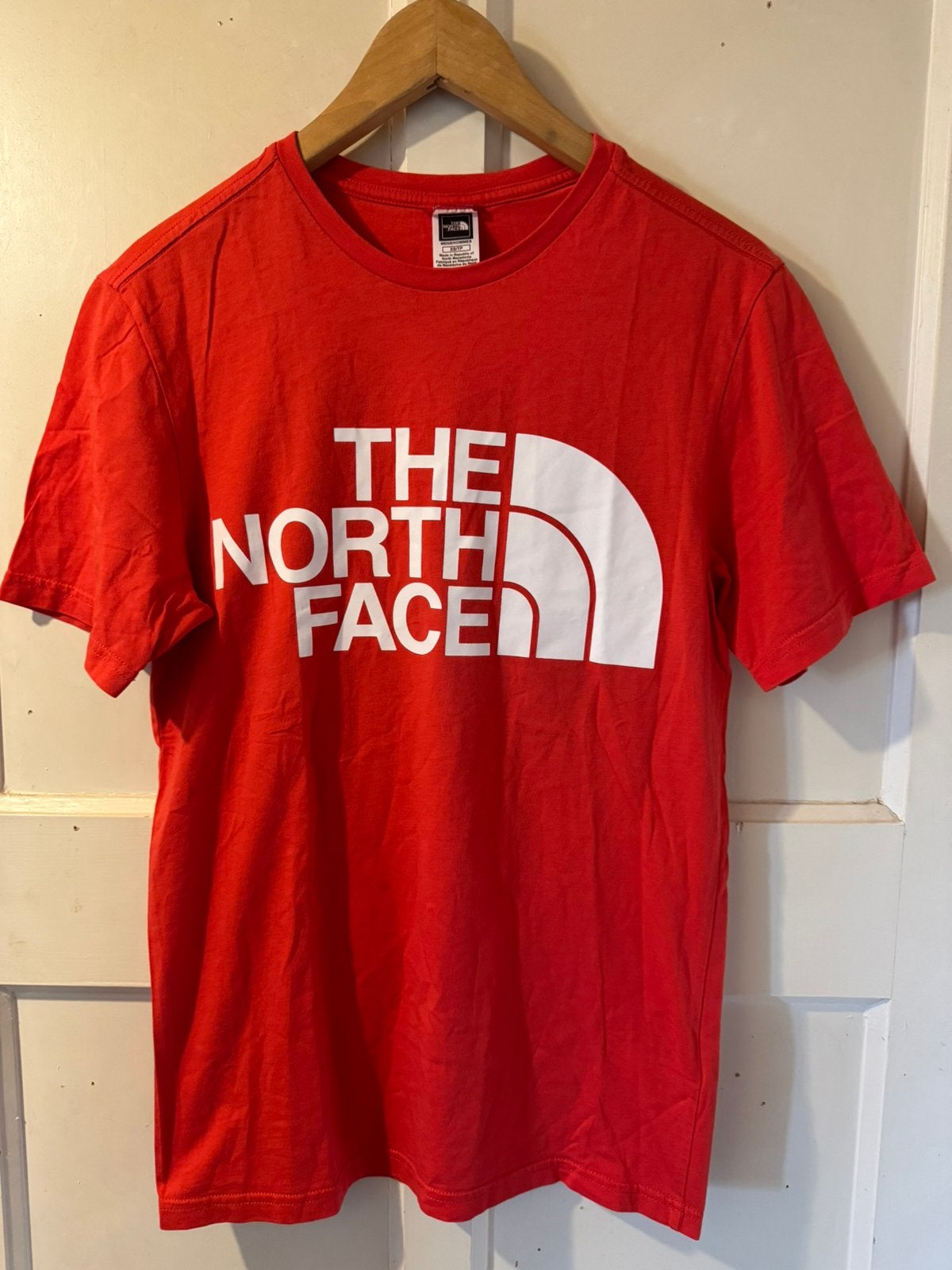 The north face rood shirt maat xs., Ophalen of Verzenden, Zo goed als nieuw, Maat 46 (S) of kleiner, Rood