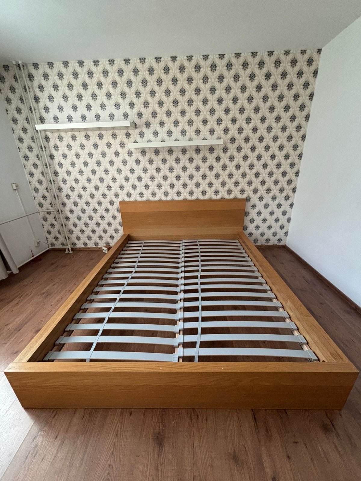 MALM 2 persoons bed IKEA, Ophalen, 90 cm, Eenpersoons, Wit