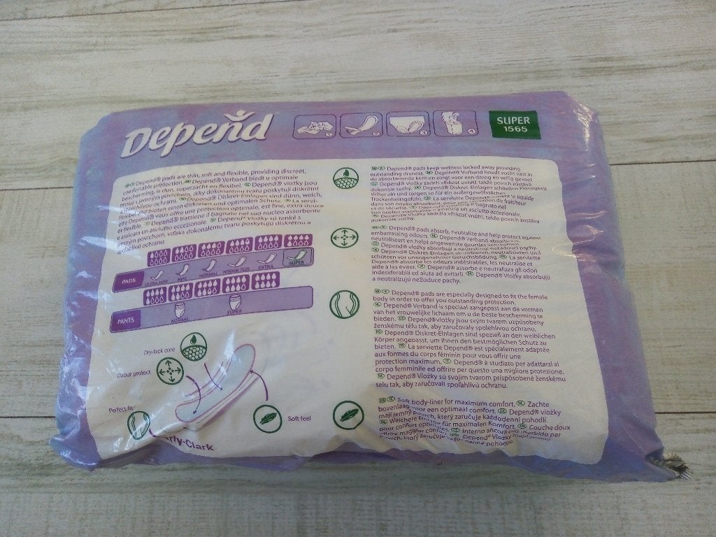 depend incontinentie /16 pads/ super matig urineverlies, Diversen, Verpleegmiddelen, Ophalen of Verzenden, Nieuw