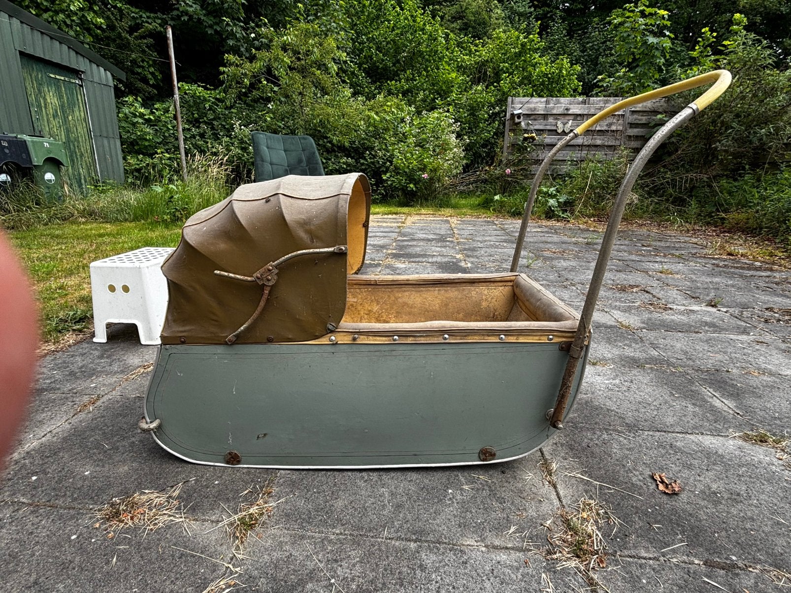 Antieke kinderwagen (bovenstel), Kinderen en Baby's, Kinderwagens en Combinaties, Ophalen, Gebruikt, Overige merken