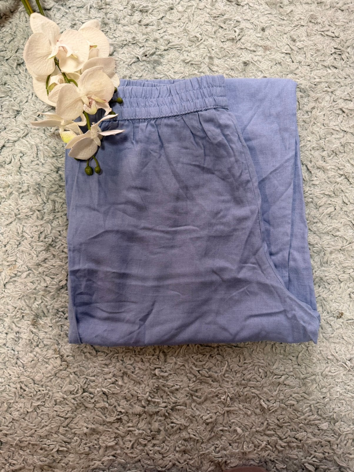 NIEUW, lichtblauwe linnen harmbroek van Esmara, maat 36, Maat 38/40 (M), Blauw, Nieuw, Ophalen of Verzenden