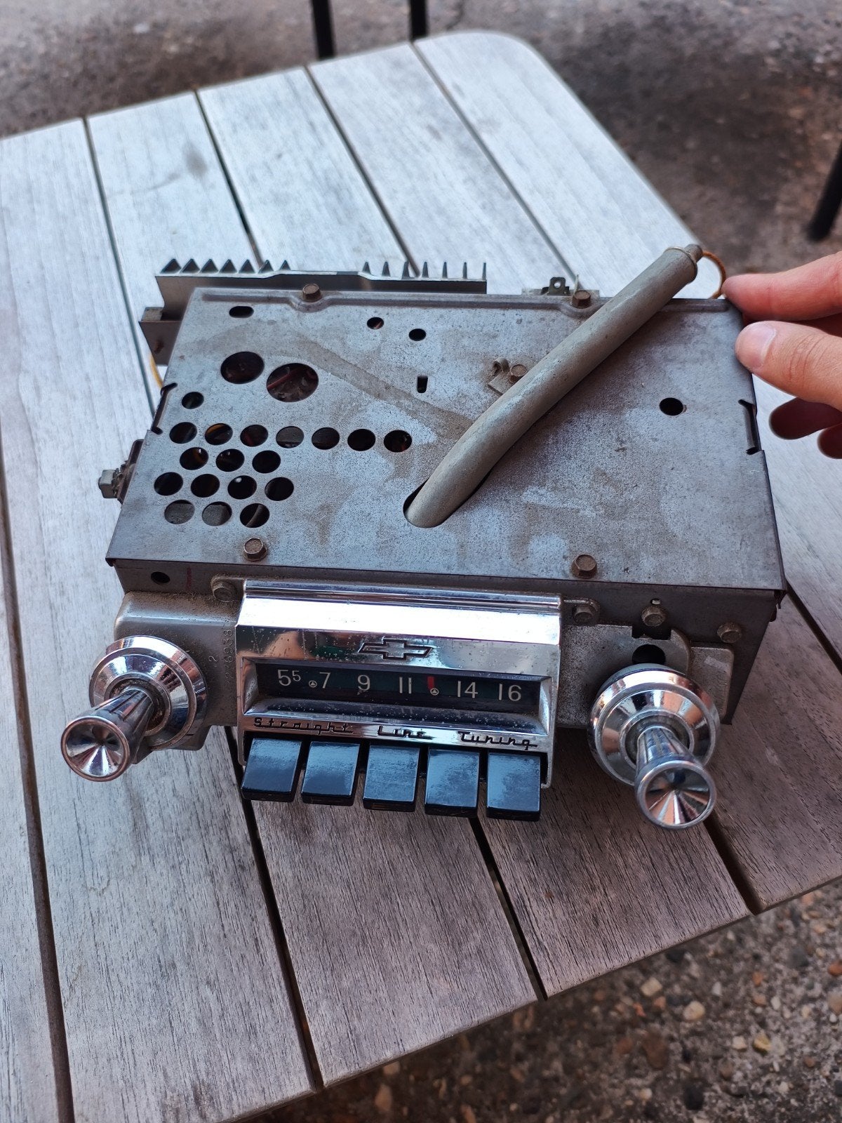Chevrolet autoradio uit 1961 - Vintage auto radio, Ophalen of Verzenden, Gebruikt