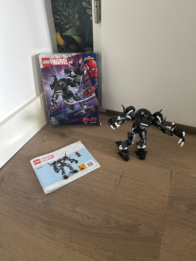 Lego Marvel 76276 Venom Mech met doos en boekje, Ophalen, Marvel, Lego, Zo goed als nieuw