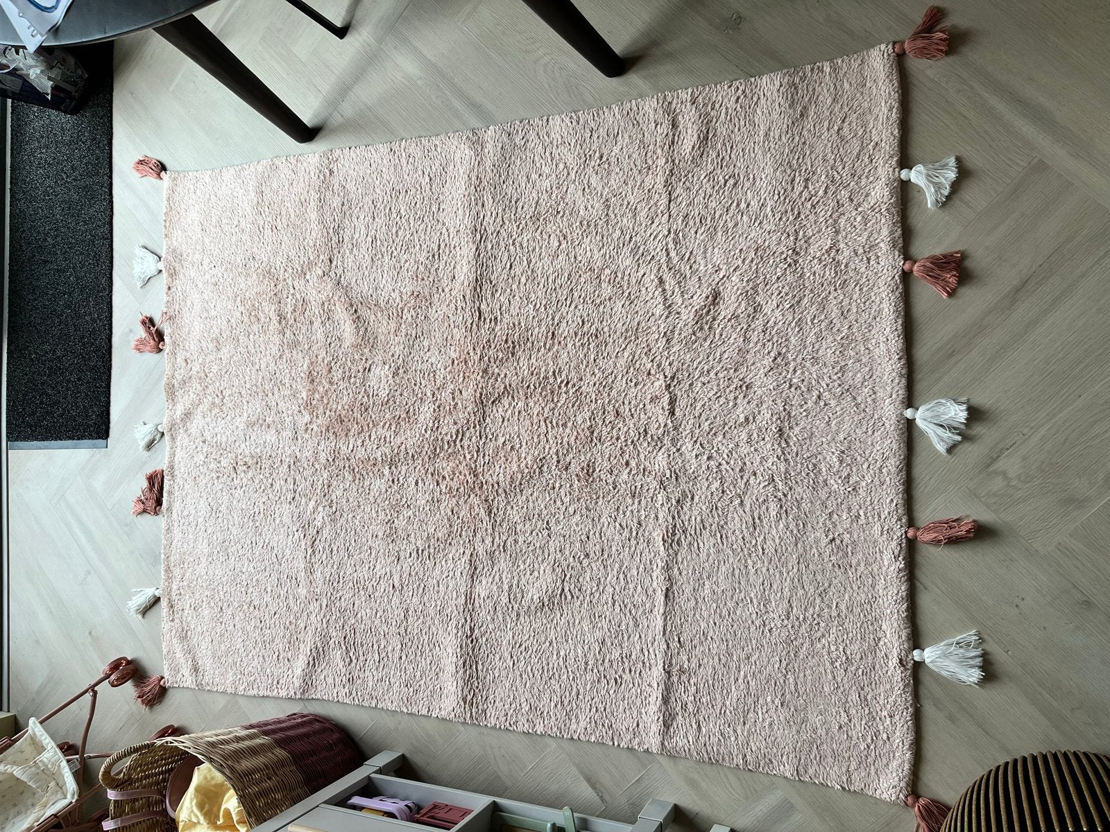 Lytte Malu Tapijt - Roze, Wasbaar (170x120 cm), Gebruikt, 100 tot 150 cm, Ophalen of Verzenden, Roze