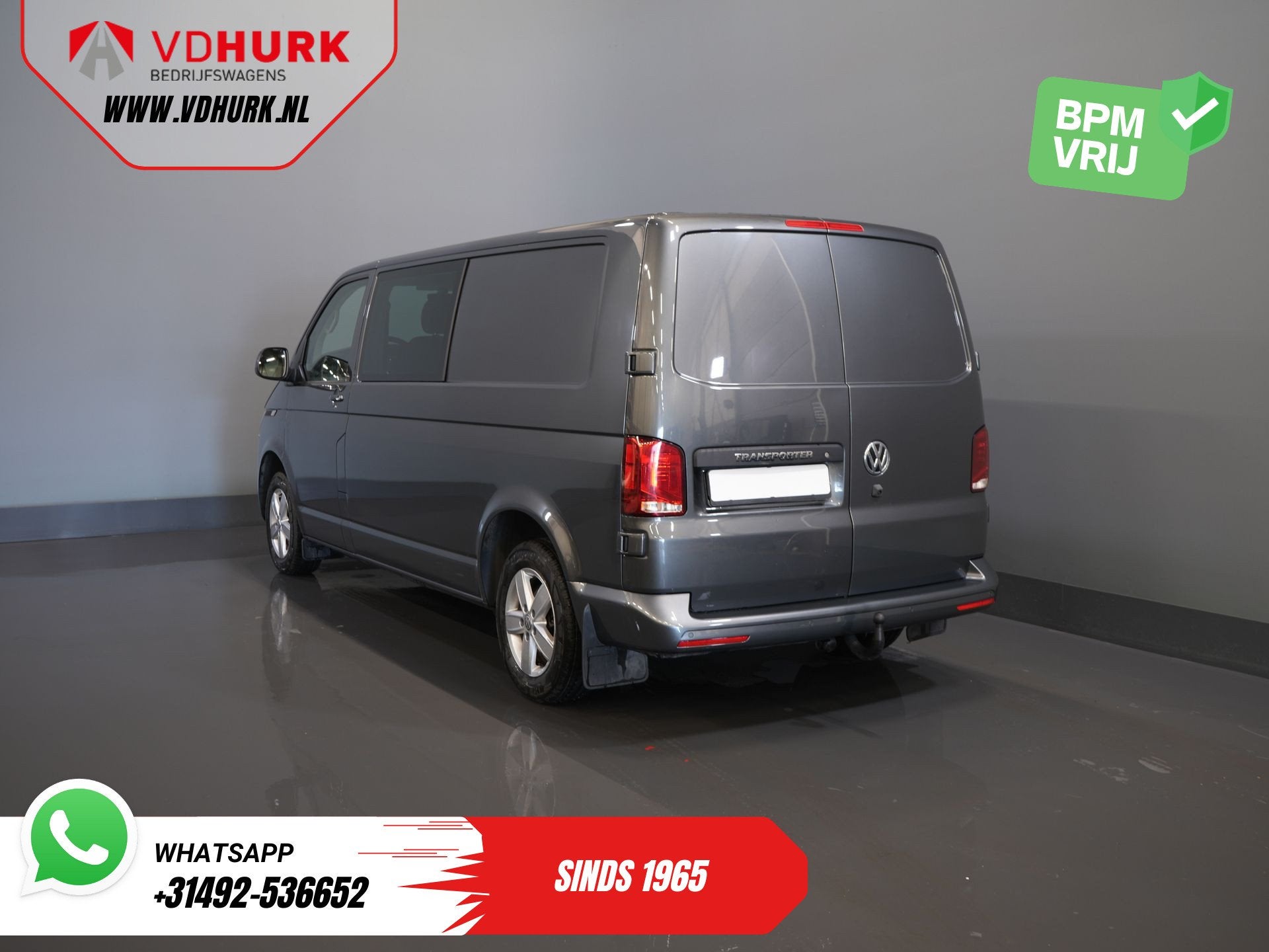 Volkswagen Transporter 2.0 TDI 150 pk DSG Aut. L2 DC Dubbel, Auto's, Bestelauto's, Stof, Gebruikt, 4 cilinders, 150 pk