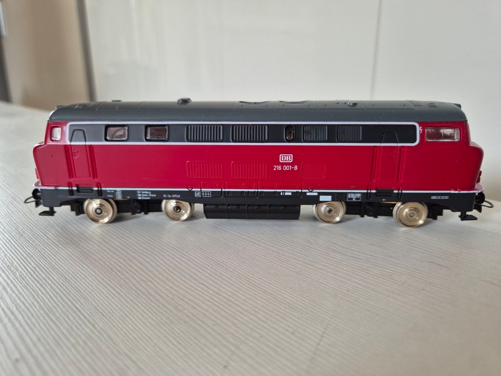 Mooie Mehano H0 BR216 DB dieselloc 3932, Ophalen of Verzenden, Zo goed als nieuw, Locomotief