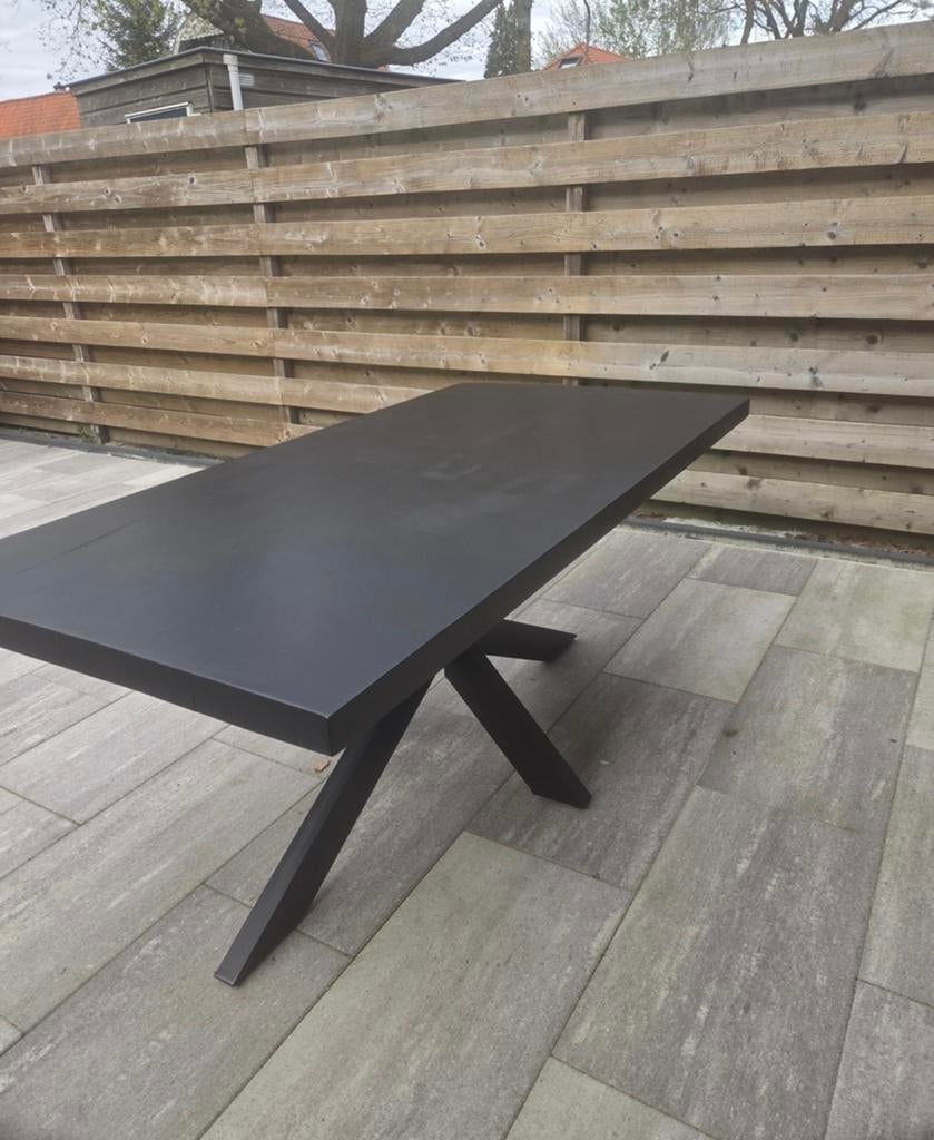 Eettafel Mango hout van “Goossens Wonen”, Ophalen, Gebruikt, 50 tot 100 cm, Vijf personen of meer