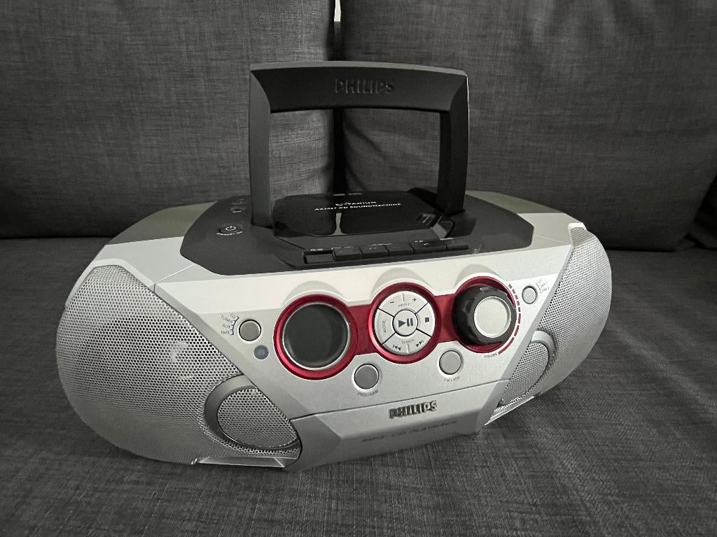 Philips stereo soundmachine AZ3067, Audio, Tv en Foto, Stereo-sets, Gebruikt, Cassettedeck, Cd-speler, Tuner of Radio, Philips