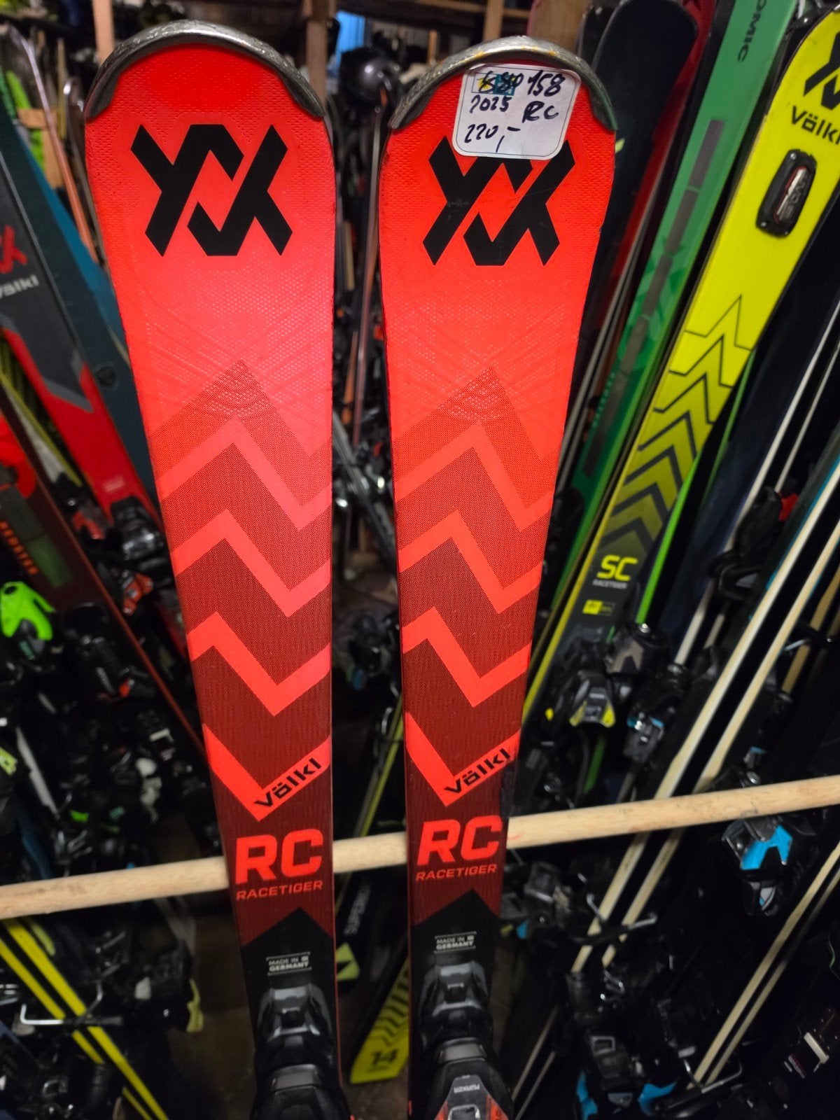 158cm VÖLKL RACETIGER RC 2025 880€ GEVORDERD TOP SKI