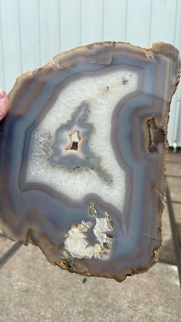 Grote XL Agaat schijf 35 cm x 25 cm, Ophalen of Verzenden, Mineraal
