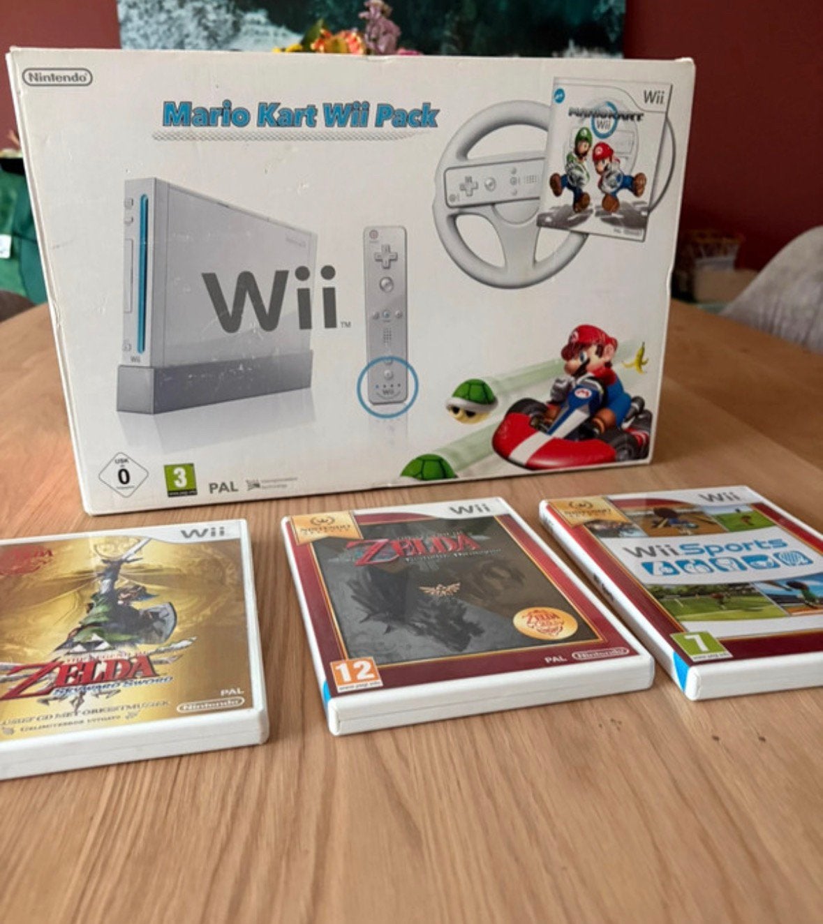 Compleet set Wii Nintendo Mario Kart, Spelcomputers en Games, Ophalen of Verzenden, Zo goed als nieuw