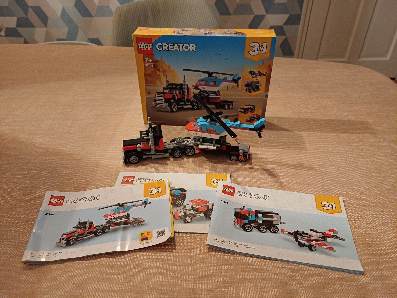 LEGO Creator 3in1 Transporthelikopter 31146, Ophalen of Verzenden, Zo goed als nieuw