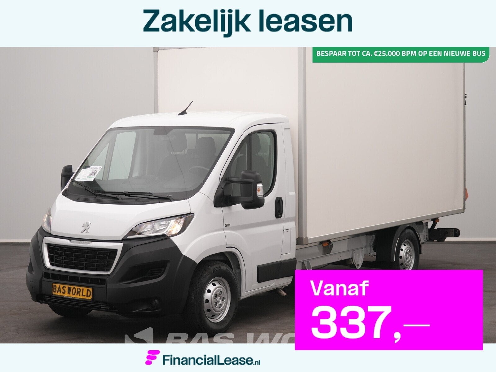 Peugeot Boxer 165PK Laadklep Bakwagen Airco Cruise Camera St, Cruise Control, Stof, Gebruikt, Euro 6