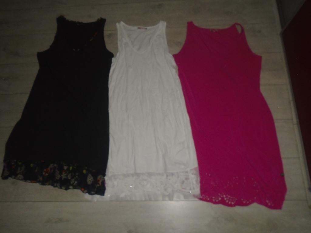 3x Didi Slipdress Onderjurk Jurk met Kant maat XXL ZGAN, Kleding | Dames, Overige kleuren, Verzenden, Maat 46/48 (XL) of groter