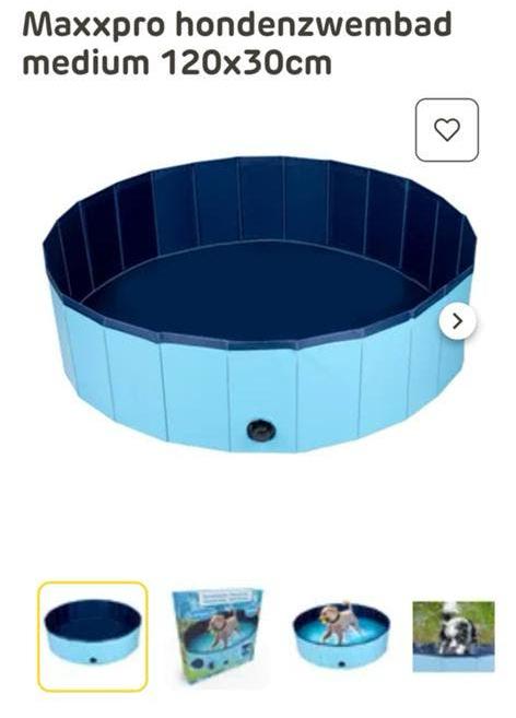 Hondenzwembad maat M, Tuin en Terras, Zwembaden, Nieuw, Opzetzwembad, Minder dan 80 cm, Minder dan 200 cm, Rond, Ophalen of Verzenden