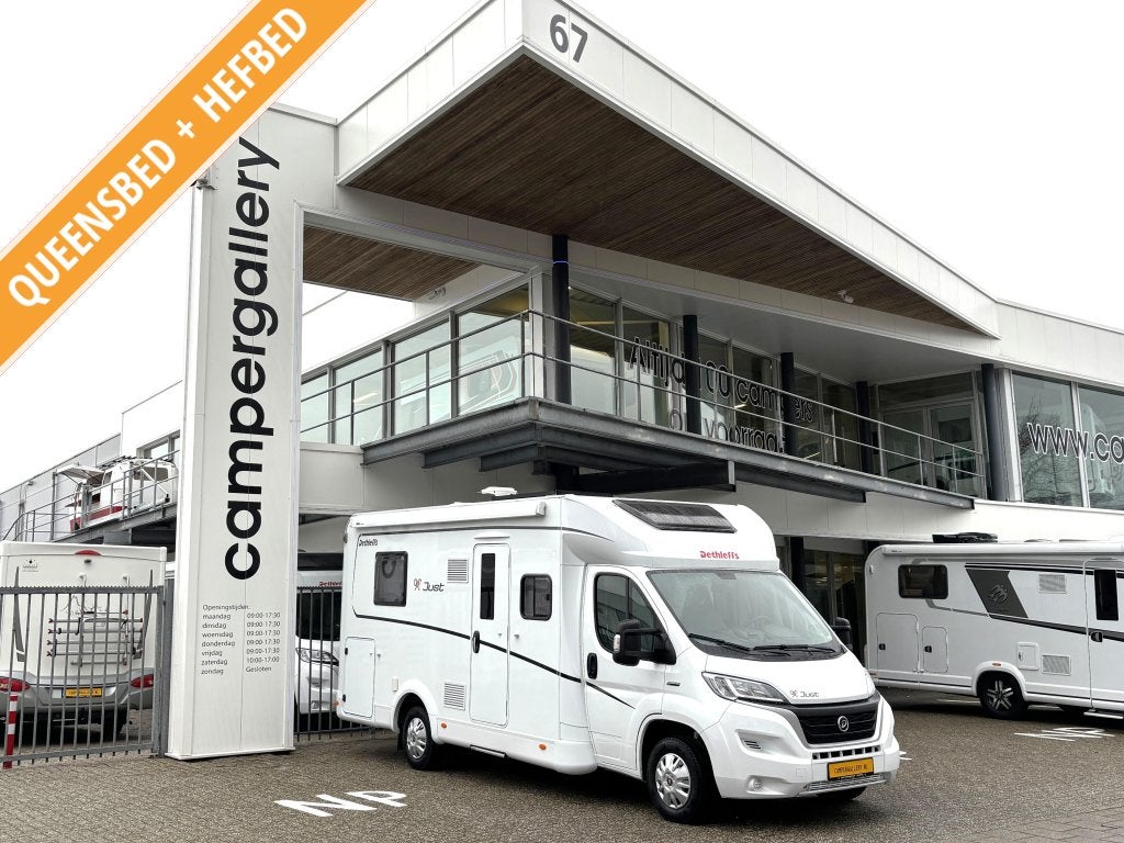 Dethleffs Just T6752 EBL QUEENSBED + HEFBED + FACE TO FACE, Fiat, 7 tot 8 meter, Bedrijf, Dethleffs
