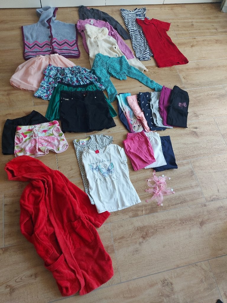 3 Kledingpakketen, 122/128, Kinderen en Baby's, Ophalen, Gebruikt, Meisje, Overige typen
