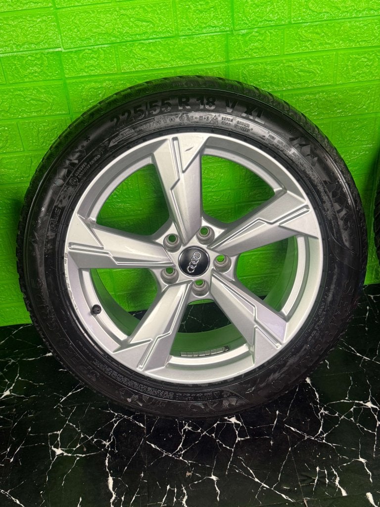 Originele Audi A6 S6 velgen 18" 5x112 winterset turbine, Auto-onderdelen, Niet ingevuld, 18 inch, Gebruikt, Banden en Velgen