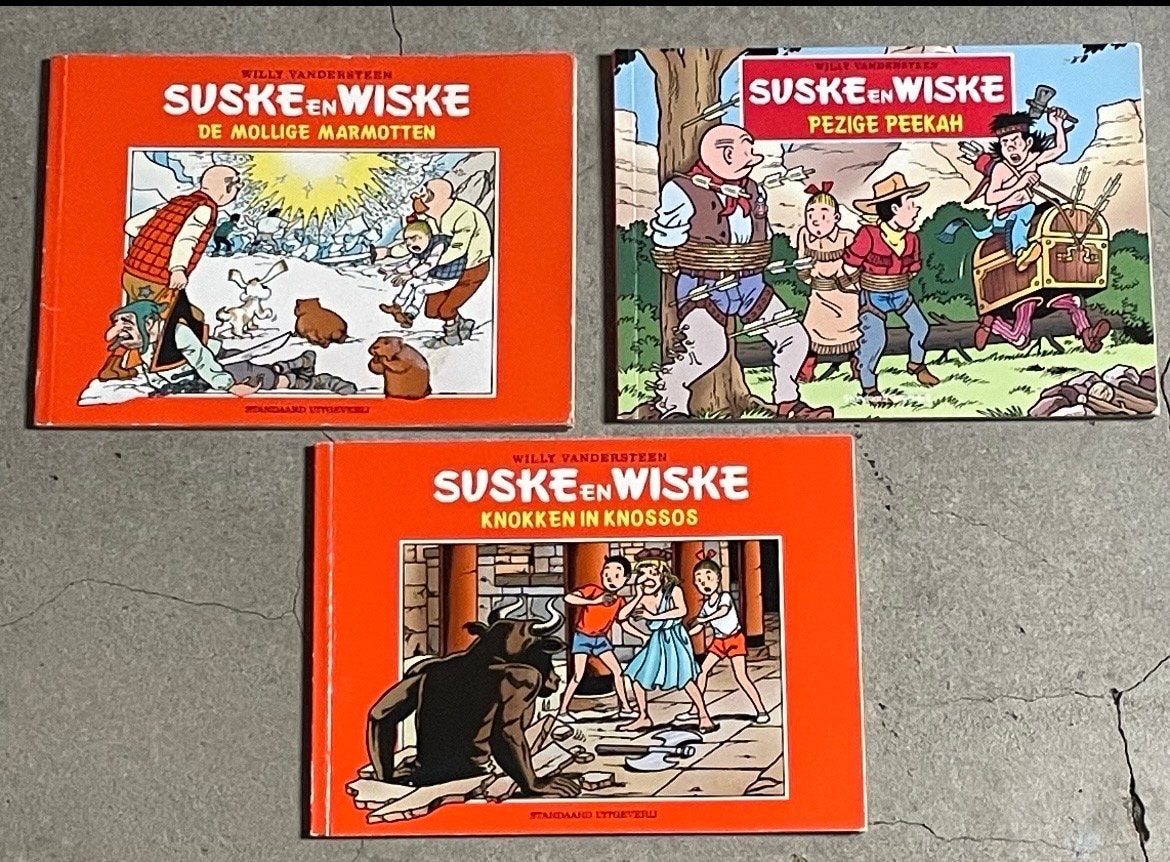 Suske en Wiske: De Mollige Marmotten, Pezige Peekah enzo, Meerdere stripboeken, Ophalen of Verzenden, Zo goed als nieuw
