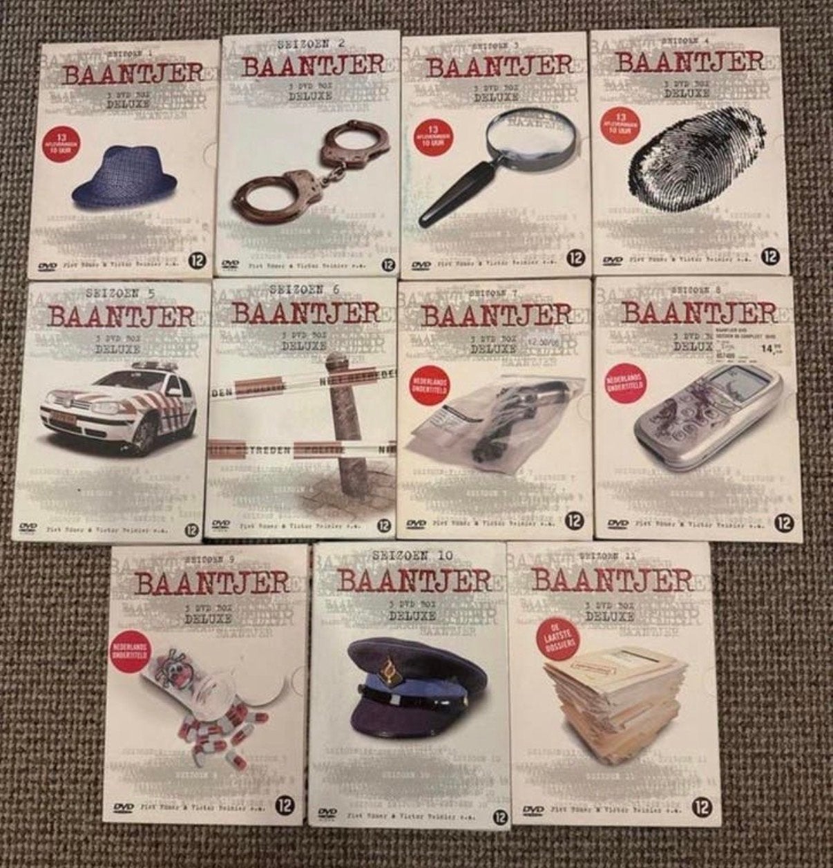 Baantjer Complete Serie DVD Boxset - Seizoen 1 t/m 11, Vanaf 12 jaar, Ophalen of Verzenden, Zo goed als nieuw, Boxset