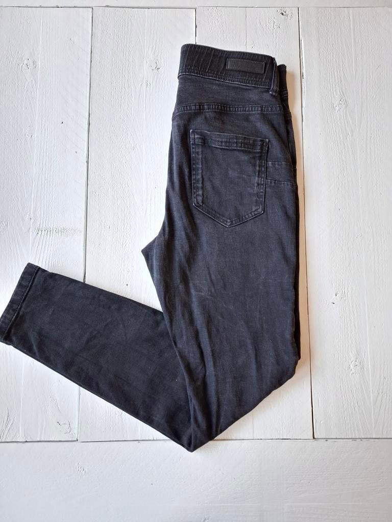 MS Mode Sculpt high waisted jeans grijs/zwart maat 44, Ophalen of Verzenden, MS Mode, W33 - W36 (confectie 42/44), Grijs
