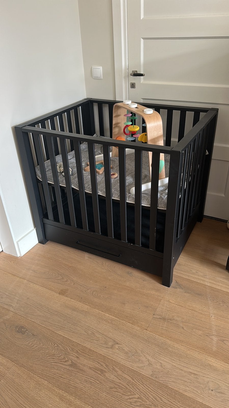 Box zwart met lade, Ophalen, Gebruikt, Rechthoekig, Lade