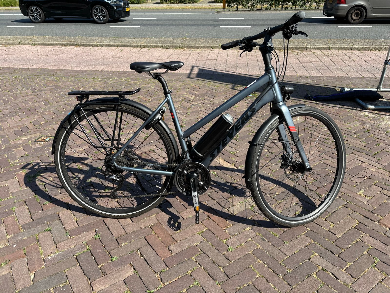 Stevens E-Bike met Pendix middenmotor, Gebruikt, 51 tot 55 cm, 50 km per accu of meer, Ophalen
