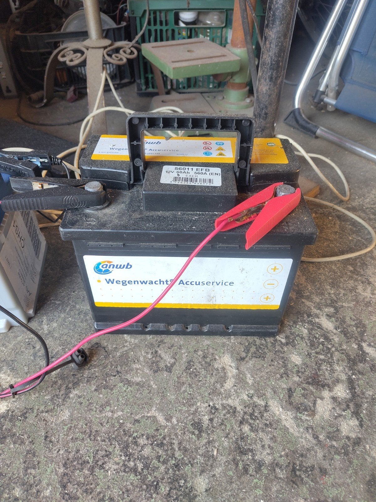 ANWB Wegenwacht Accuservice 12V 60Ah 560A (EN) accu, Auto-onderdelen, Ophalen, Gebruikt
