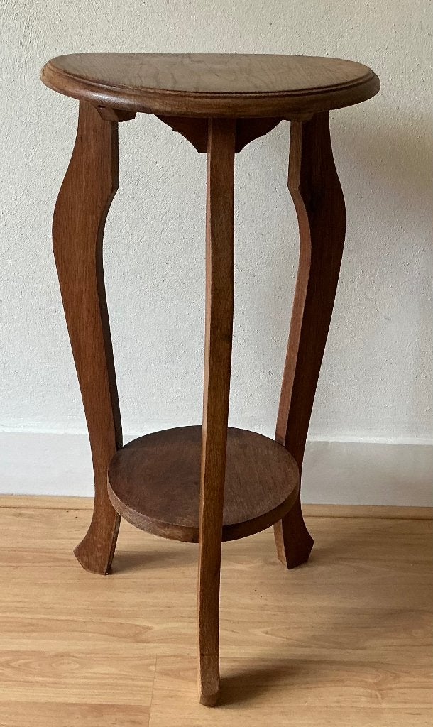 Plantentafel / tafel jaren 30, eikenhout, Ophalen