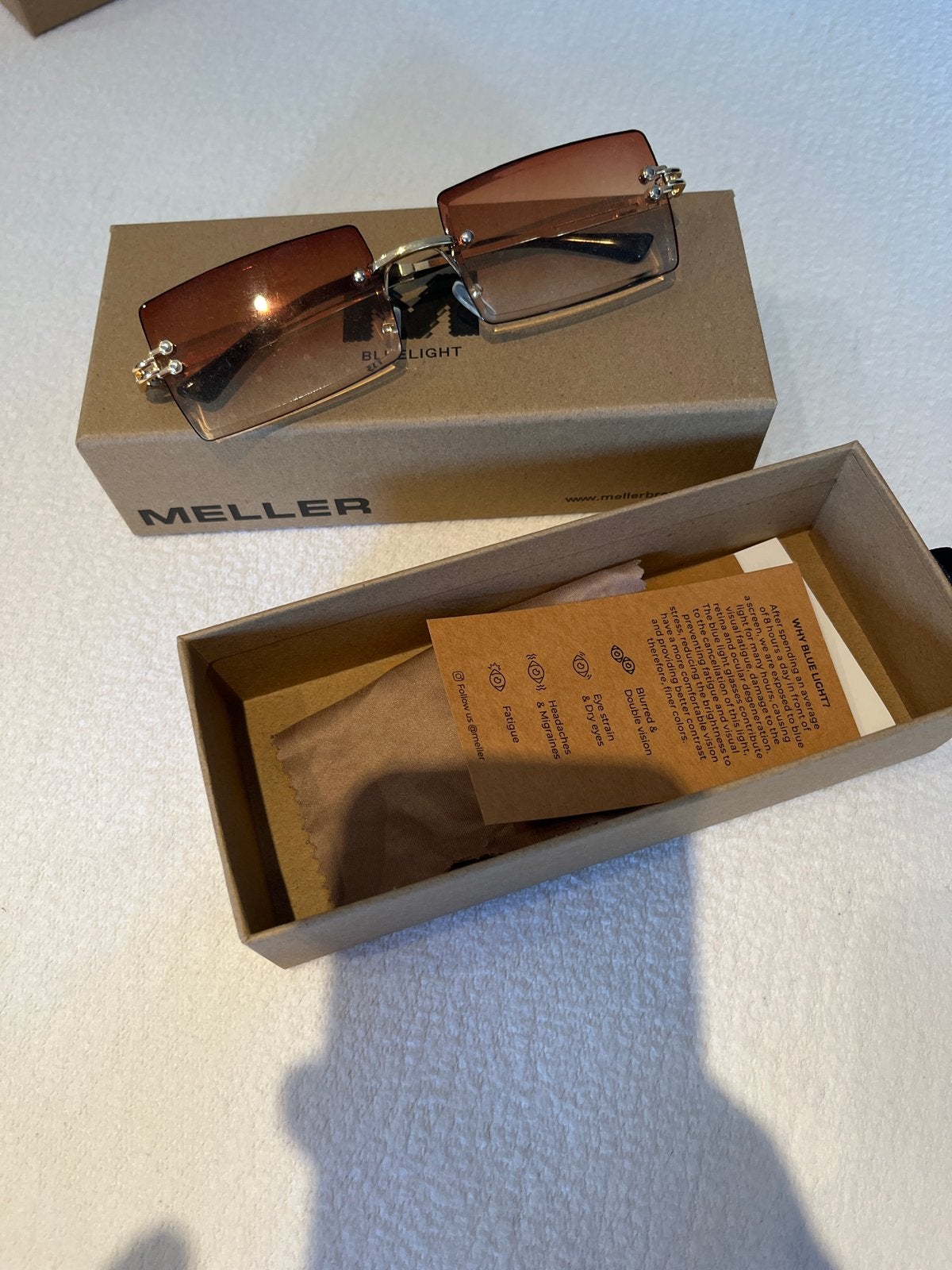 Meller Blue Light Bril - Bruin, Bruin, Nieuw, Bril, Ophalen
