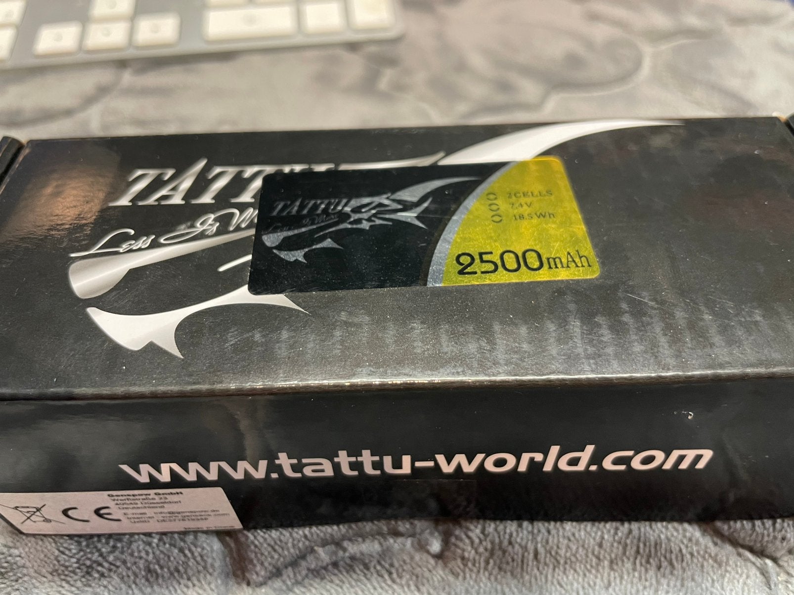 Tattu lipo fatshark 2s 2500mah nieuw, Verzenden, Zo goed als nieuw