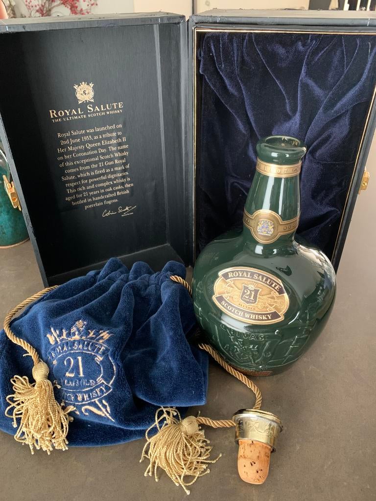 Lege Royal Salute scotch whisky fles, Ophalen of Verzenden