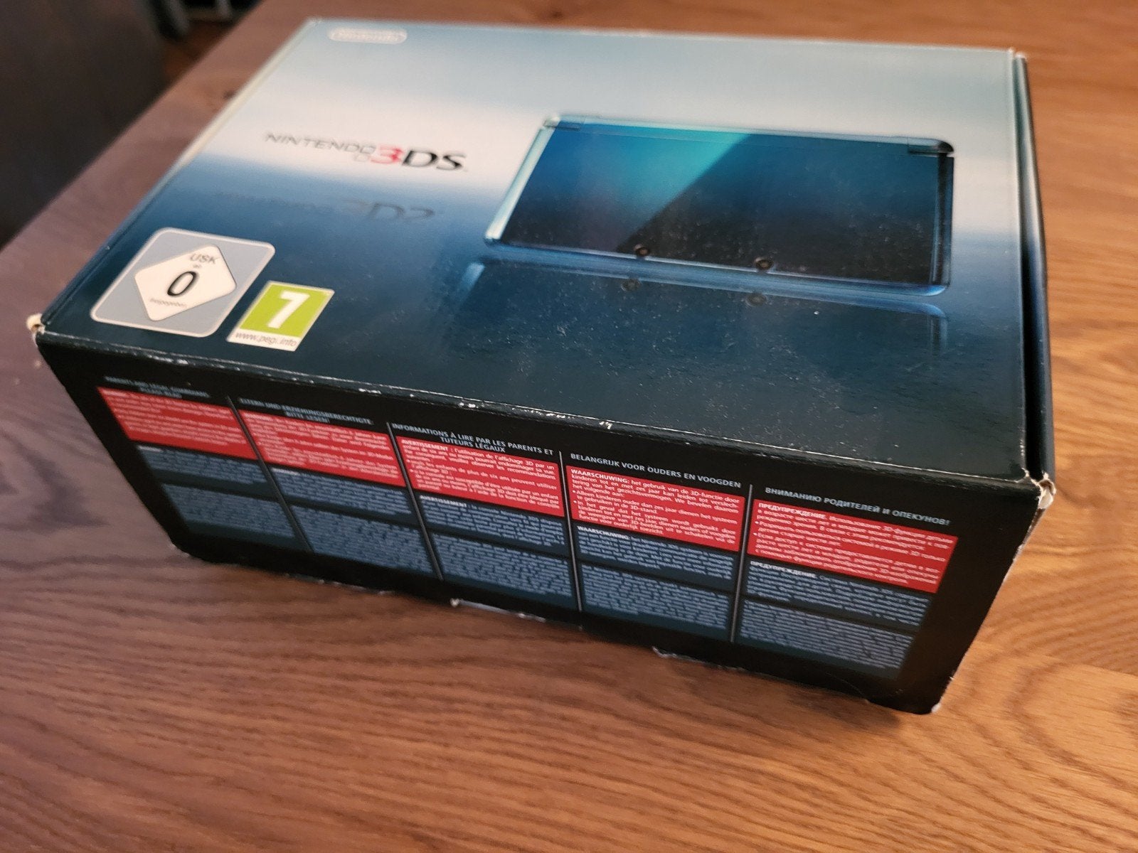 Nintendo 3DS compleet in doos, Spelcomputers en Games, Ophalen of Verzenden, Gebruikt, Blauw, 3DS