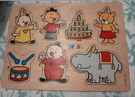 Houten Puzzel Bumba, Ophalen of Verzenden, Minder dan 10 stukjes, Gebruikt, 6 maanden tot 2 jaar
