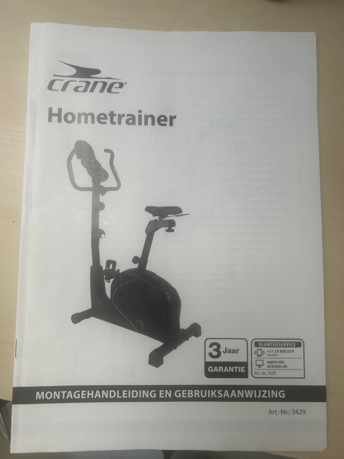 Crane Hometrainer - Zo goed als nieuw, Ophalen, Zo goed als nieuw, Metaal, Benen
