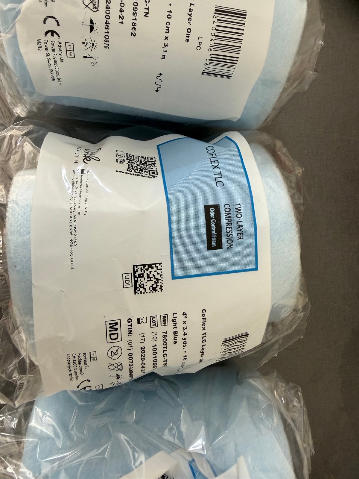 Compressie 2 laags rol 3 stuks 10 cm x 3,1 meter, Ophalen of Verzenden, Nieuw