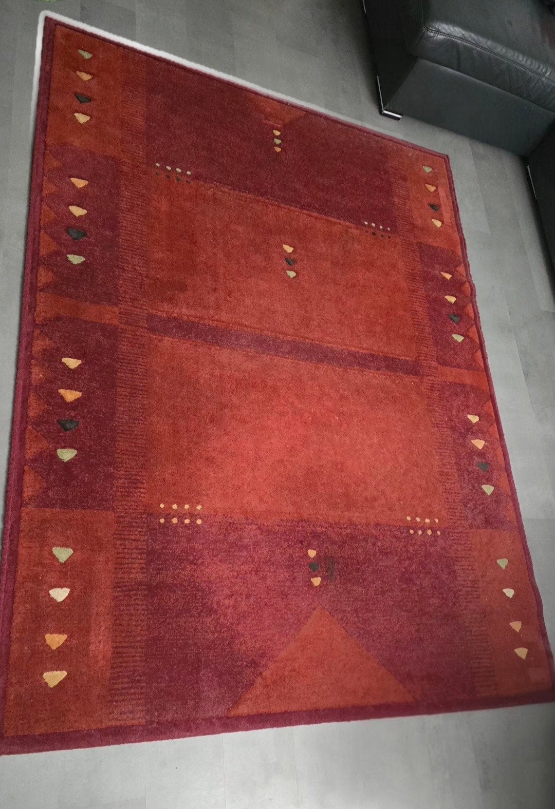 Rood Vloerkleed - Zo goed als nieuw, Ophalen, 150 tot 200 cm, 200 cm of meer, Zo goed als nieuw