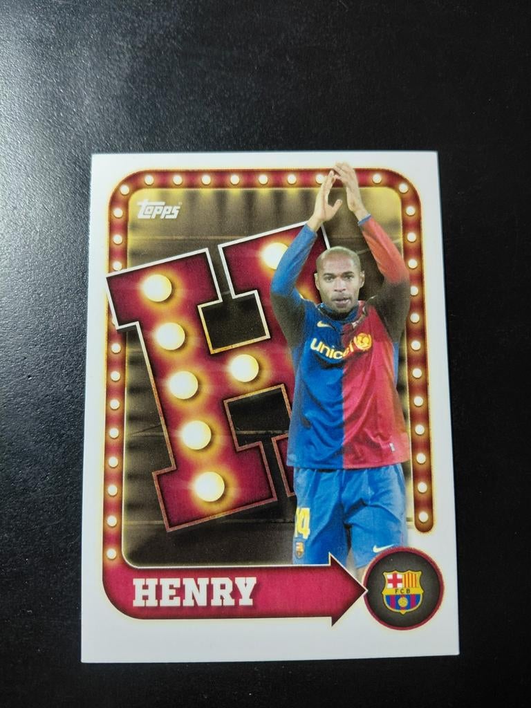 Henry (fc barcelona) topps insert, Ophalen of Verzenden, Nieuw, Buitenlandse clubs, Spelerskaart