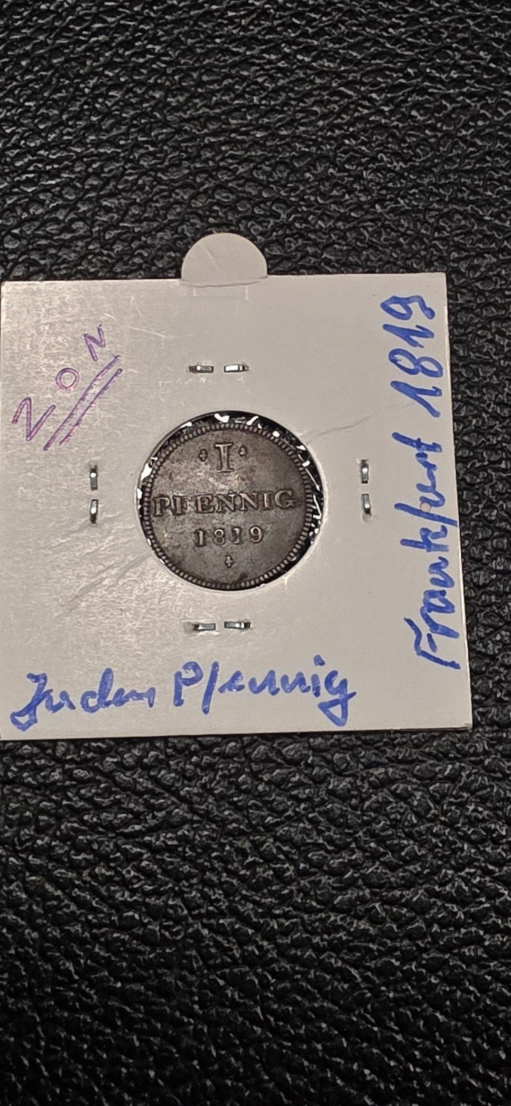 Germaanse staten 1 Jüdenpfennig 1819 Frankfurt zon, Ophalen of Verzenden, Duitsland