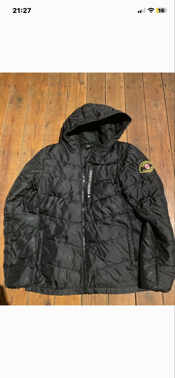Zavetti Canada Pufferjack - Maat XL Kids, Ophalen of Verzenden, Zo goed als nieuw, Maat 56/58 (XL), Zwart