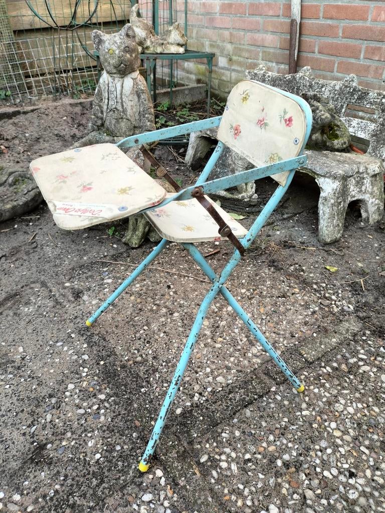 Vintage Brocante TRIANG poppen stoel blauw, Antiek en Kunst, Ophalen of Verzenden