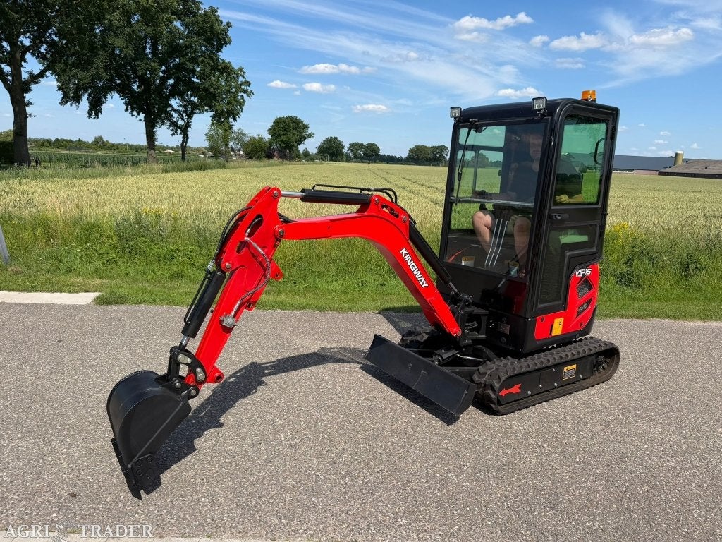 Minigraver Minigraafmachine 1500KG VIP15 Kingway GRATIS DUIM, Heel Nederland, Ophalen of Verzenden, KINGWAY, Graafmachine