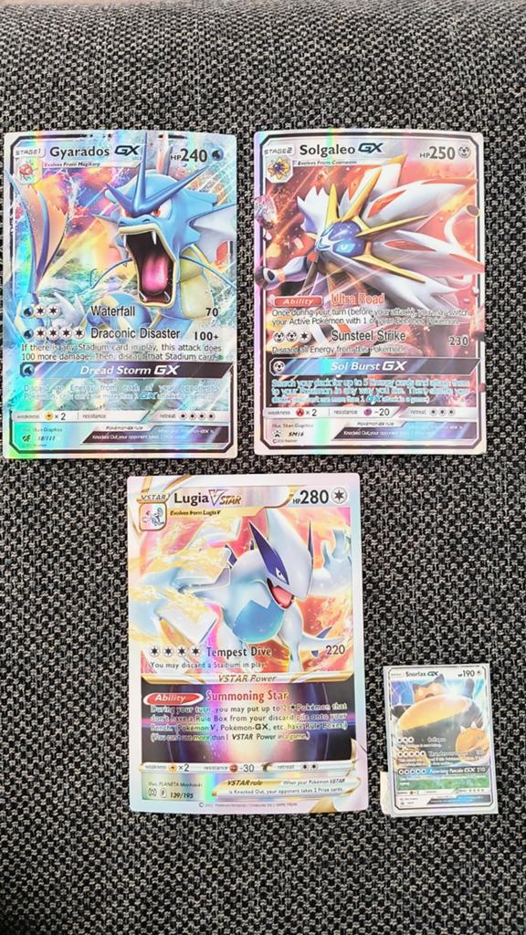 Set van 3 Bijzondere XXL Pokémon Kaarten (Jumbo), Ophalen of Verzenden, Zo goed als nieuw, Meerdere kaarten, Foil