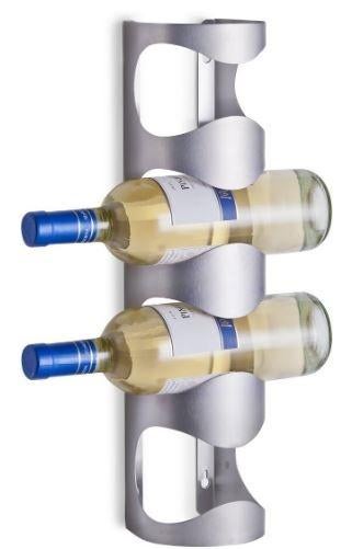 IKEA WAND WIJNREK VAN GEBORSTELD RVS & CHAMPAGNE Glazen, Huis en Inrichting, Woonaccessoires | Wijnrekken, 5 tot 15 flessen, Nieuw