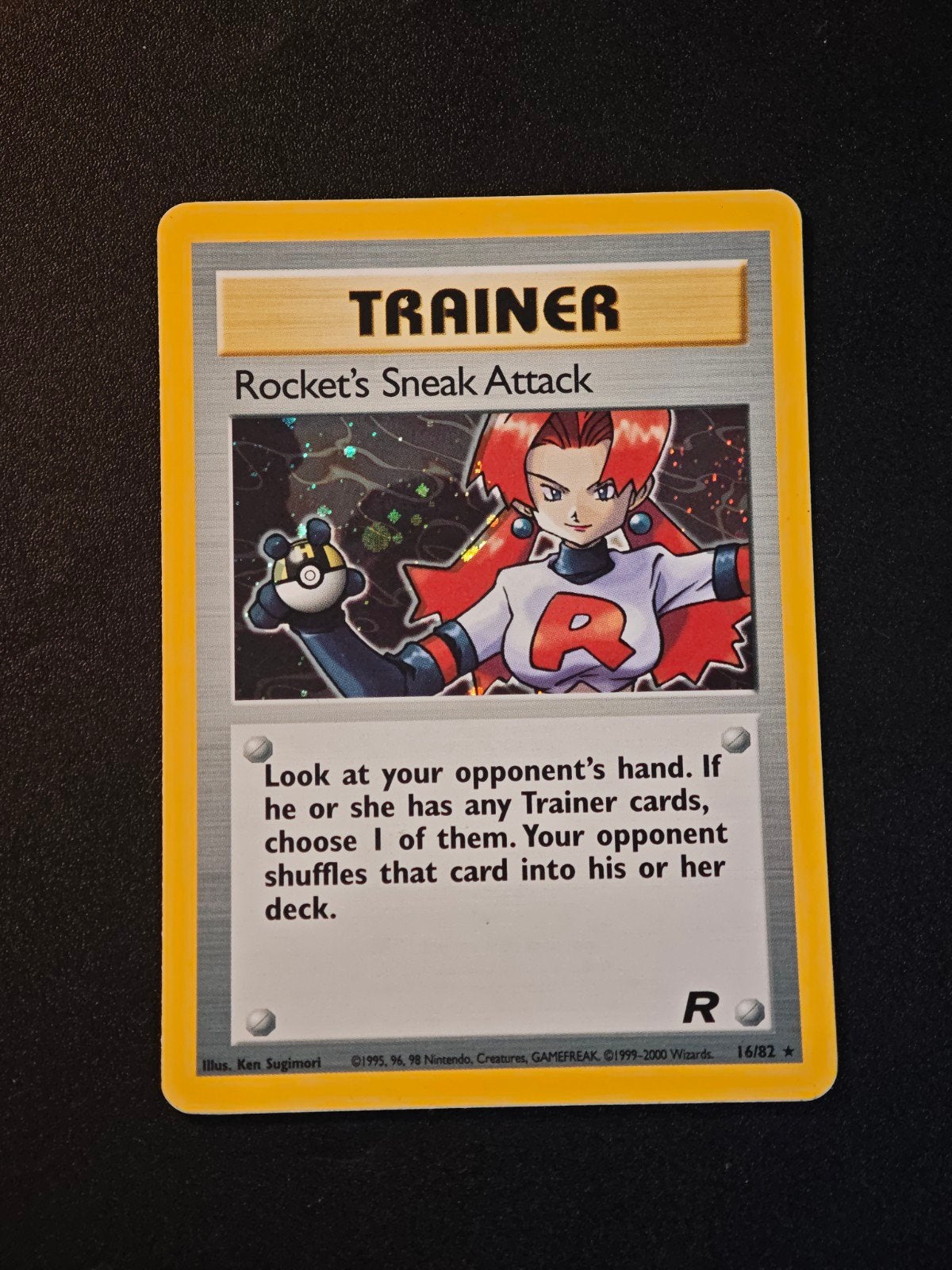 Rocket's Sneak Attack 16 holo Team Rocket, Ophalen of Verzenden, Zo goed als nieuw