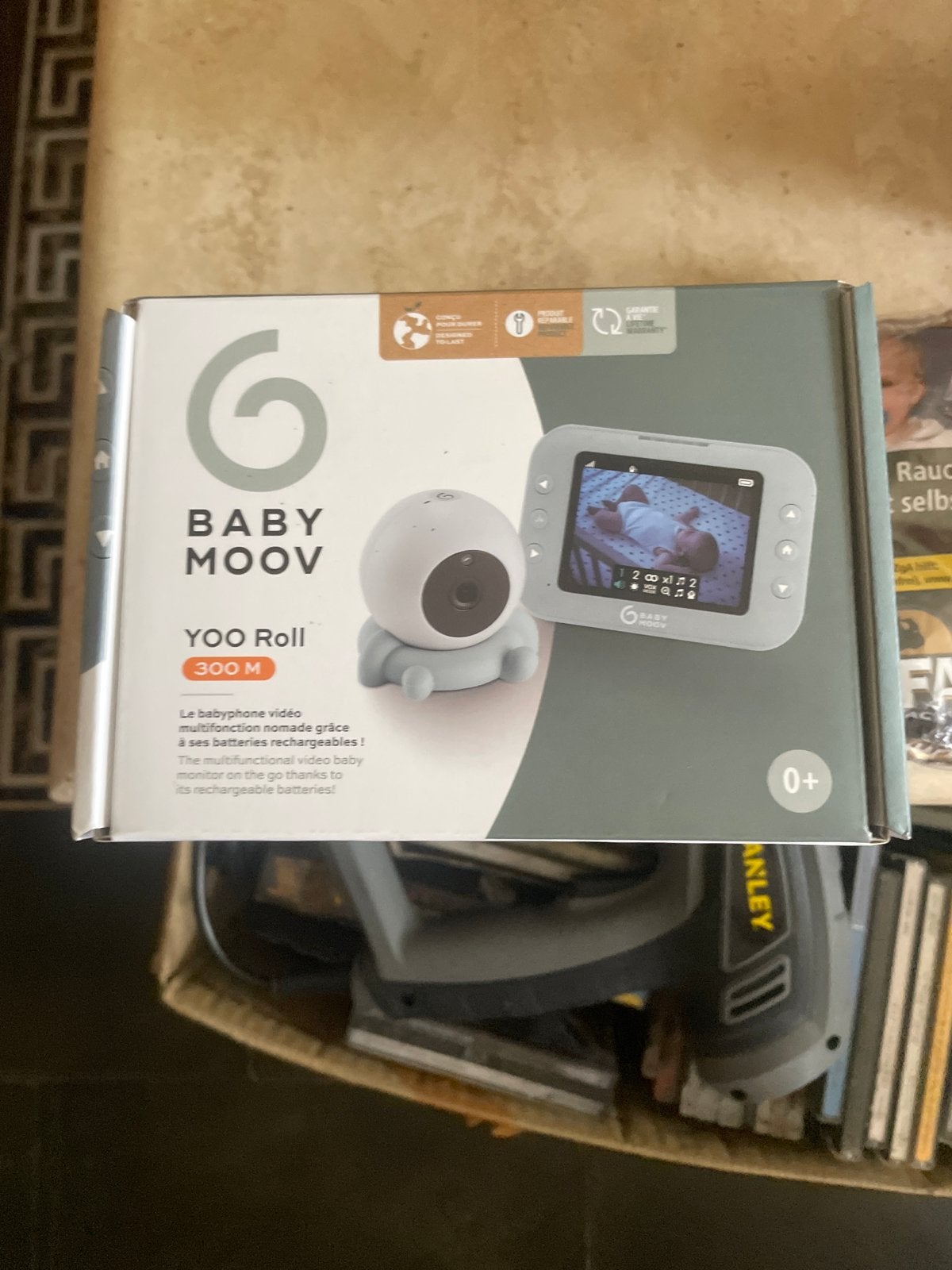 Babymoov YOO Roll Babyfoon met Camera en 3.2" Scherm, Ophalen, Nieuw, 250 meter of meer, Camera