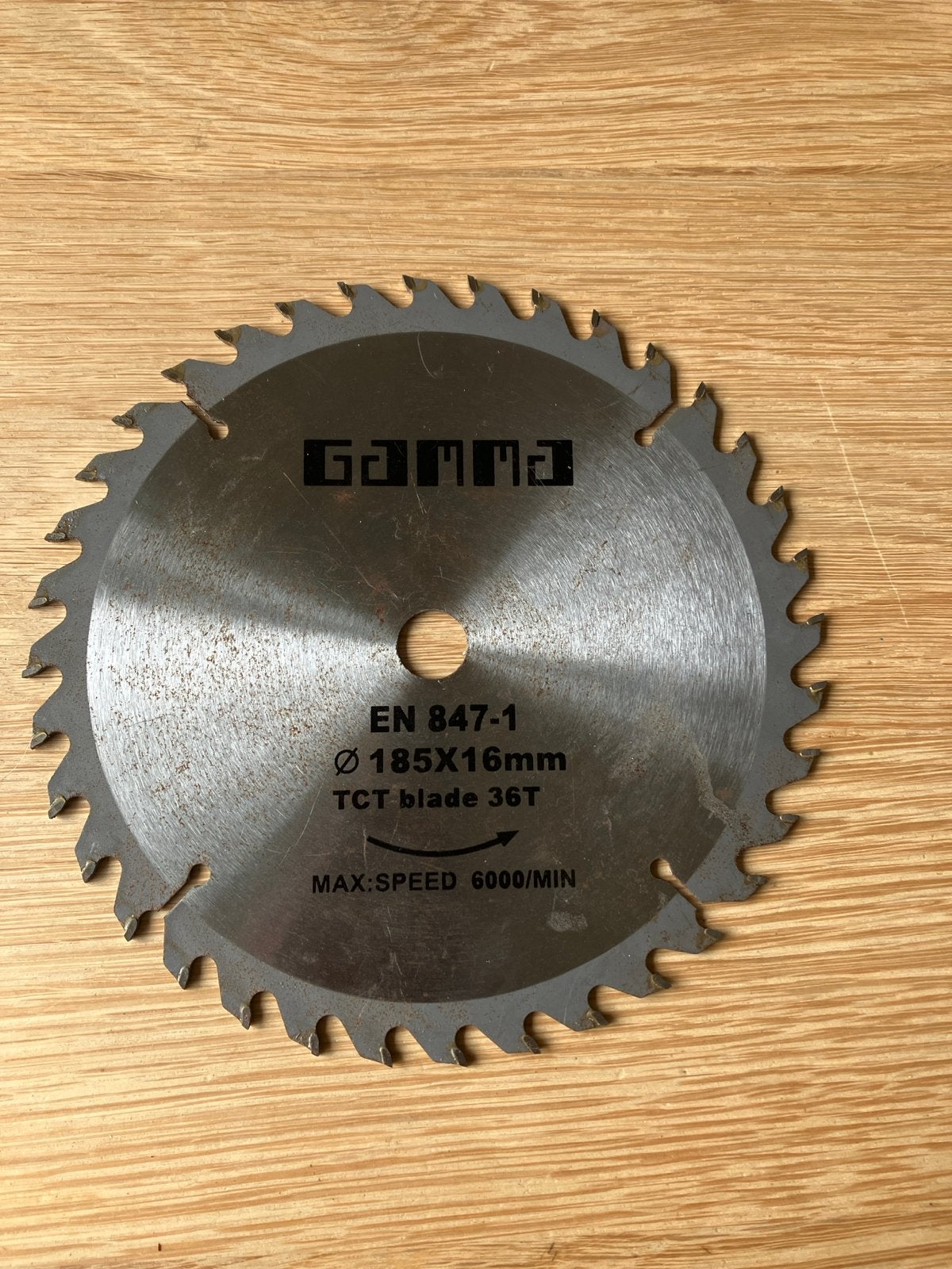Gamma Cirkelzaagblad 185x16mm 36T, Ophalen of Verzenden, Nieuw, 1200 watt of meer, Cirkelzaag