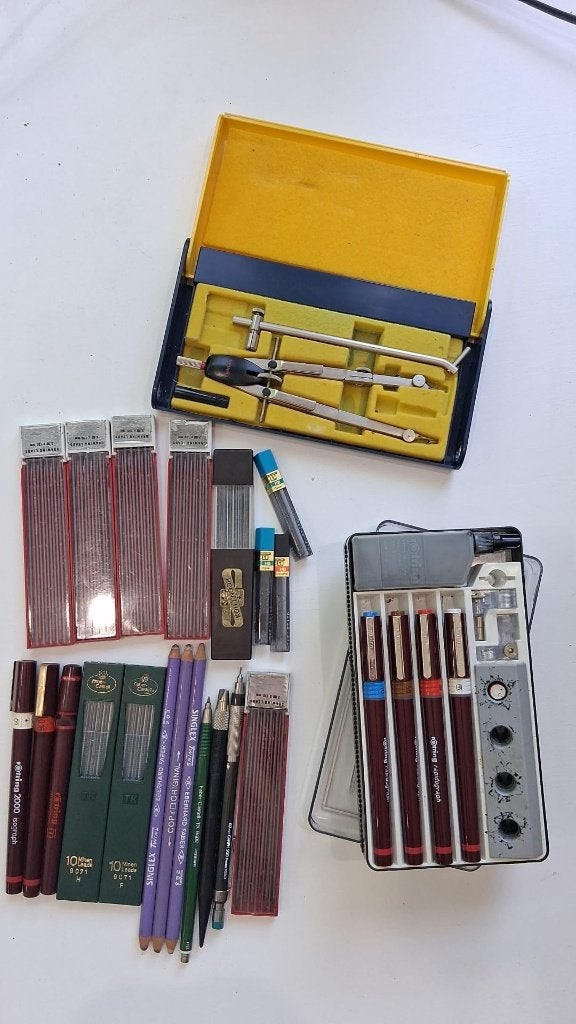 Vintage rOtring set, Ophalen of Verzenden, Zo goed als nieuw, Overige typen