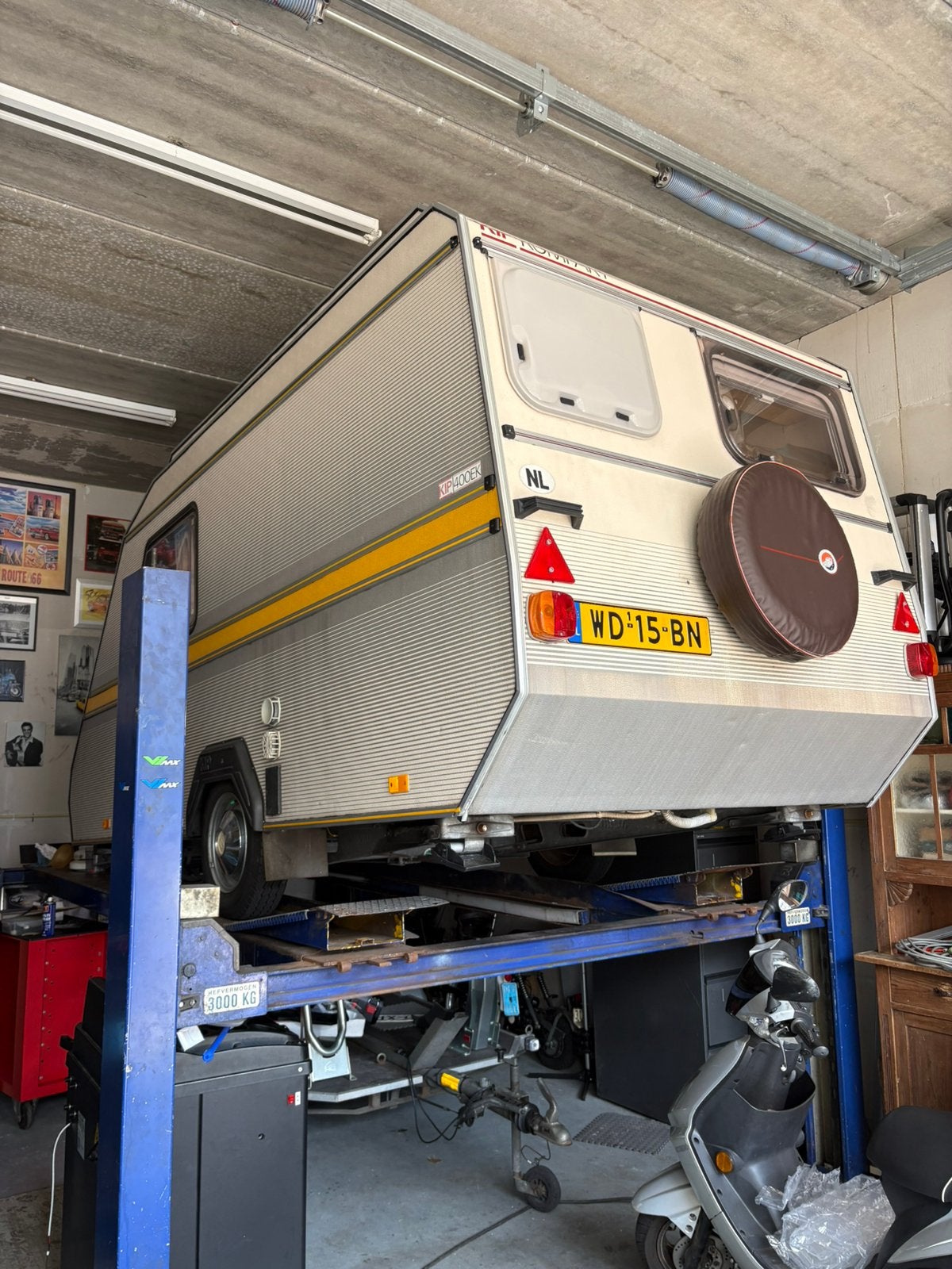 Autec 4 koloms hefbrug 3000kg, Ophalen, Gebruikt